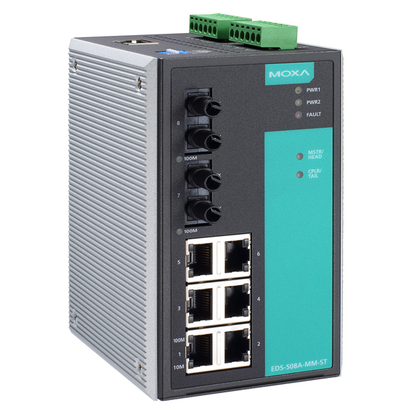 EDS-508A-MM-ST New MOXA Layer 2 Managed Switches